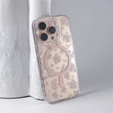 Retro Flower Laser Magnetic Case for iPhone