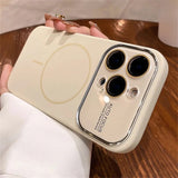 Liquid Silicone Magnetic Charging Glass Lens Protect Cover for iPhone