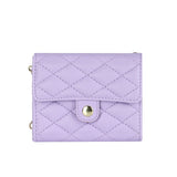 Stylish Quilted Crossbody Card Holder Leather Case for Samsung