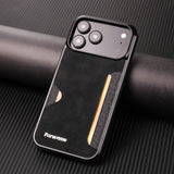 Vintage Leather Wallet Case With Card Holder for iPhone