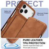 Leather Flip Card Slot Case For iPhone