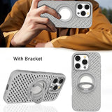 Heat Dissipation Breathable Magnetic Ring Holder Case For iPhone
