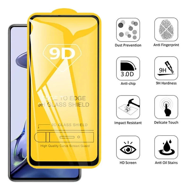 9D Tempered Glass Screen Protector For Samsung
