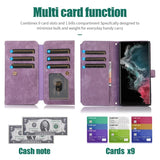 Leather Crossbody Card Slot Wallet Case for Samsung