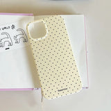 Polka Dot Small Fresh Slim Shockproof Case for iPhone