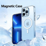 Magnetic Transparent Airbag Protective Phone Case for IPhone
