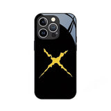 Personality Yellow Crack Mirror Case for iPhone