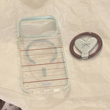 Bow Heart Magnetic Phone Case for IPhone