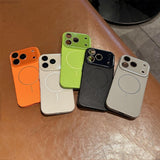 Skin-Friendly Magnetic Case with Lens Protector for iPhone