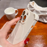 Air-cushion Matte Liquid Silicone Magnetic Case for iPhone