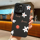Art Flowers Black Style Graphic Case For Samsung