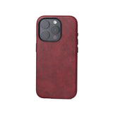 Business Retro Leather Magnetic Case For iPhone