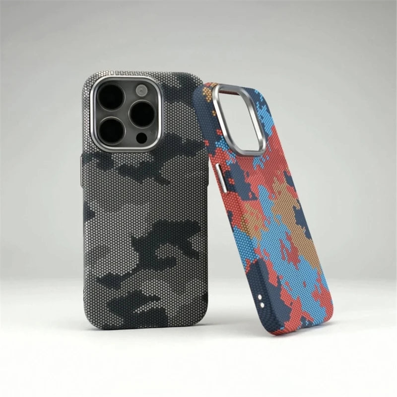 Magnetic Camouflage Graffiti Phone Case For iPhone