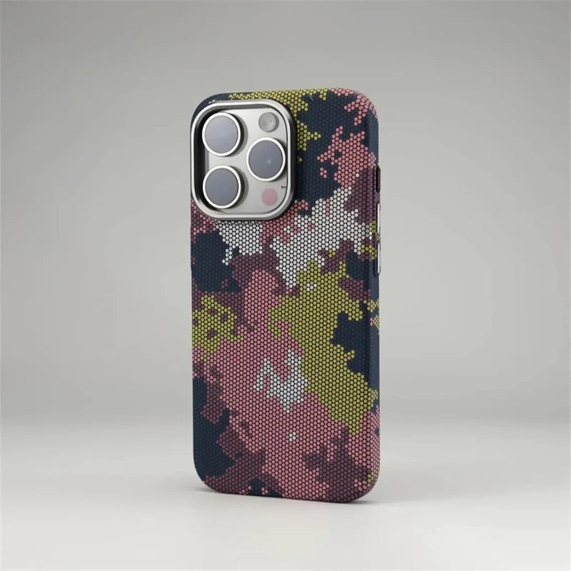 Magnetic Camouflage Graffiti Phone Case For iPhone