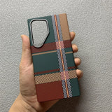 Carbon Fiber Texture Magnetic Case For Samsung