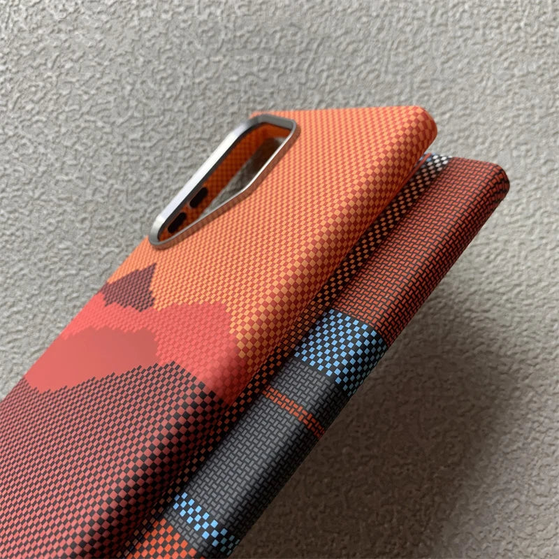 Carbon Fiber Texture Magnetic Case For Samsung