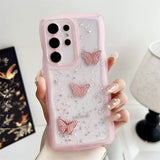 Cartoon Butterfly Glitter Case for Samsung