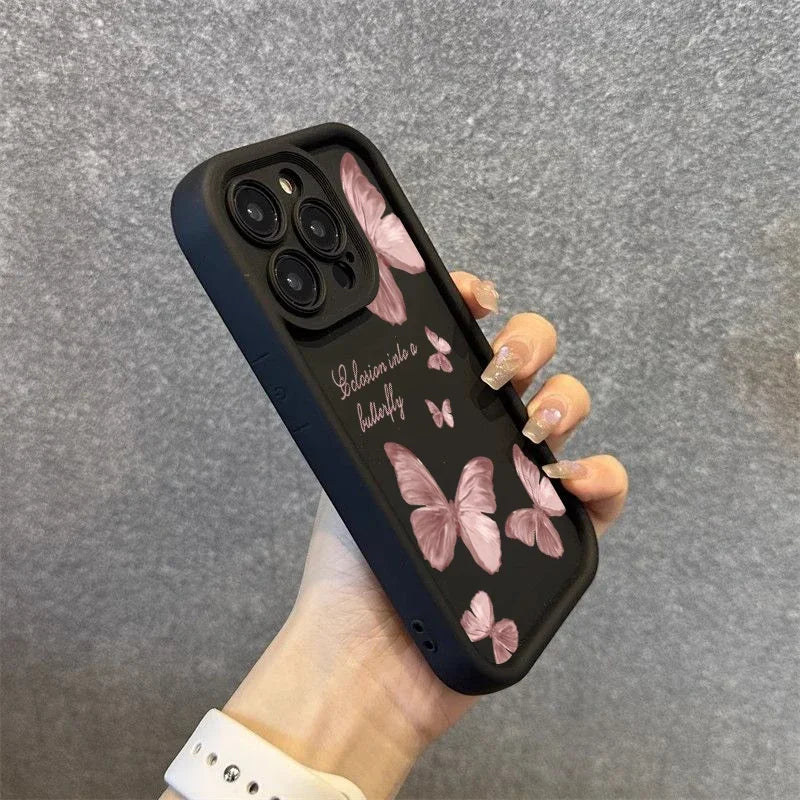 Butterfly Silicone Phone Case for iPhone