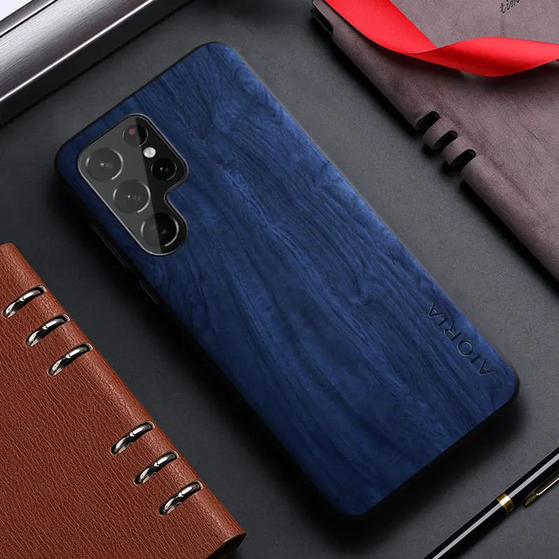 Bamboo Wood Pattern Leather Case for Samsung