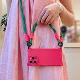 Cute crossbody Shoulder strap lanyard Cases for iPhone
