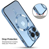 Clear Plating  Magnetic Case For iphone