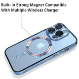 Clear Plating  Magnetic Case For iphone