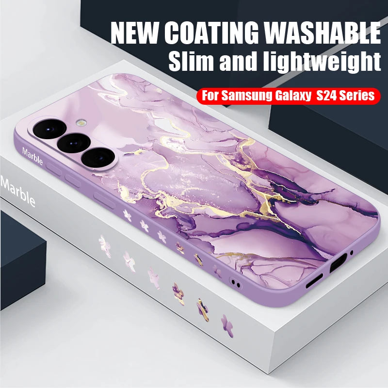 Colorful Marble Case For Samsung Galaxy