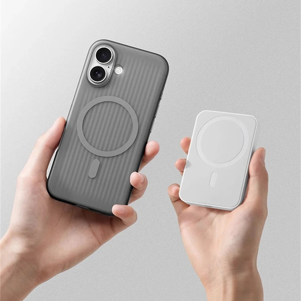 Corrugated Pattern Matte Magnetic Case For iPhone