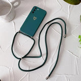 Crossbody Lanyard Silicone Phone Case For Samsung