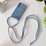 Crossbody Lanyard Silicone Phone Case For Samsung