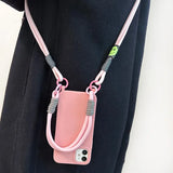 Crossbody Necklace Strap Lanyard Phone Case For iPhone