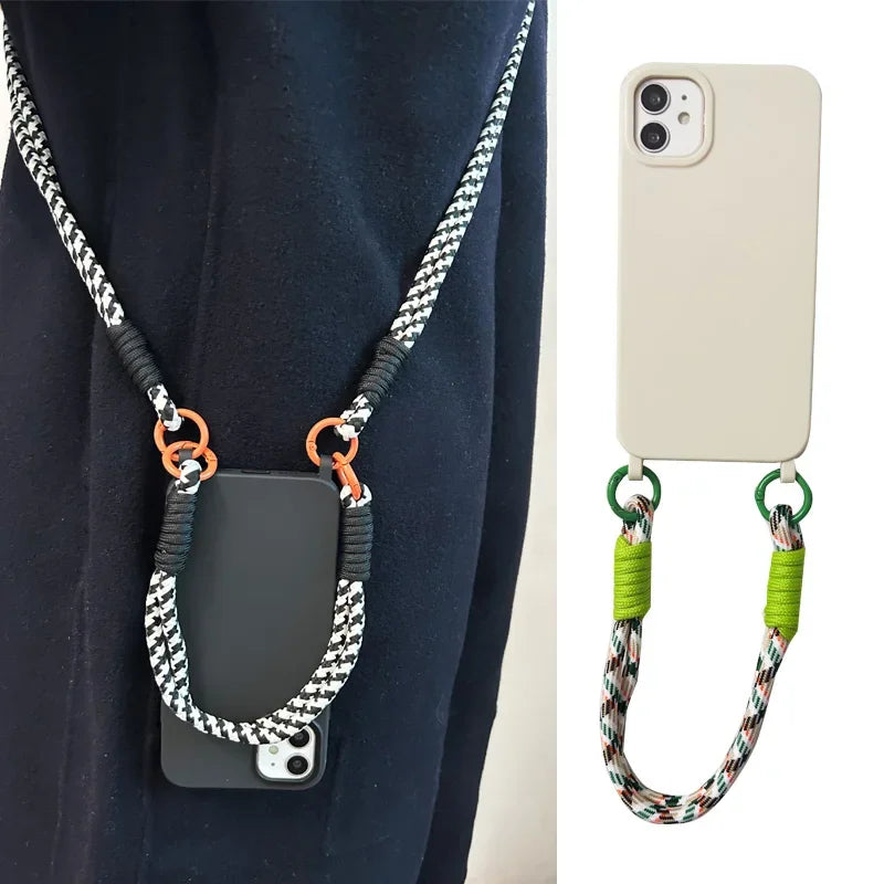 Crossbody Necklace Strap Lanyard Phone Case For iPhone