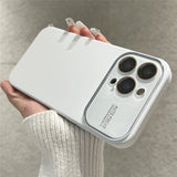 Liquid Silicone Glass Lens Case For iPhone