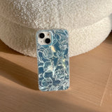 Cute Ocean Shell Pattern Aurora Phone Case For iPhone