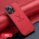 Deer Cloth Leather Len Full Protection Case for iPhone