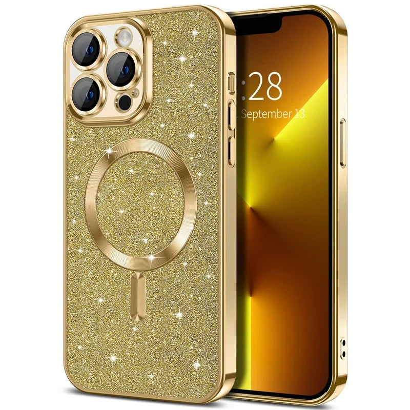 Electroplate With Lens Protector Phone Case For iPhone