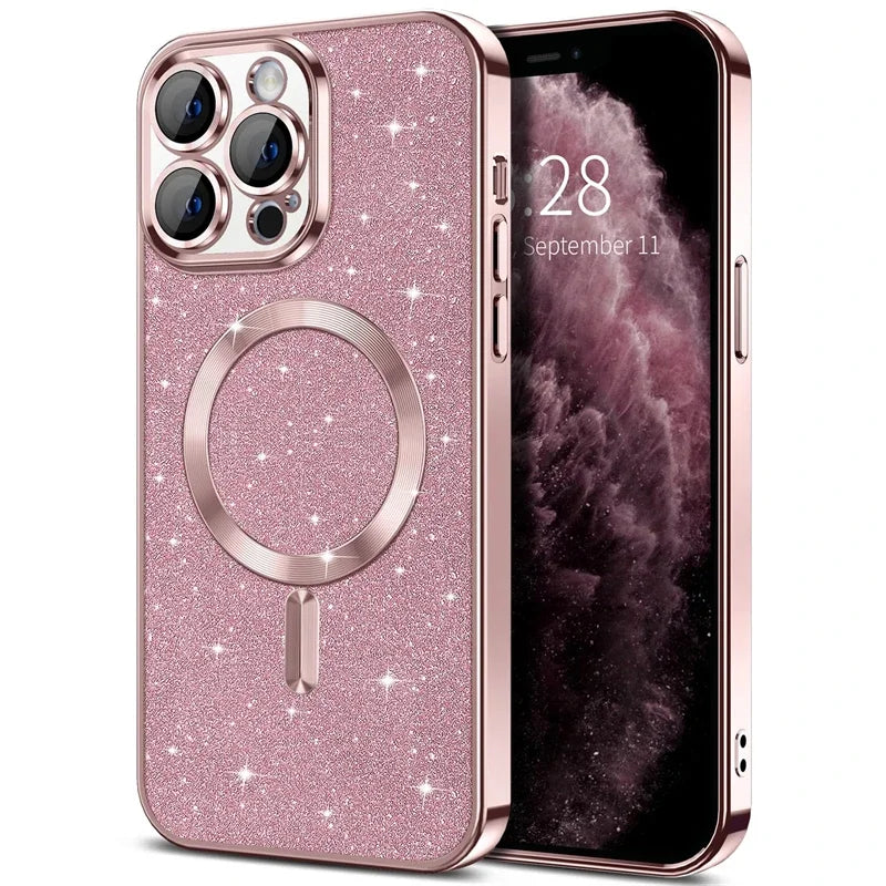 Electroplate With Lens Protector Phone Case For iPhone