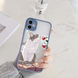 Fashion Cute Cat With Flowers Case For iPhone