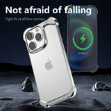 Irregular Titanium Alloy Bumper Borderless Case for iPhone