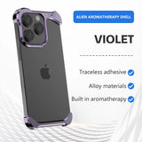 Irregular Titanium Alloy Bumper Borderless Case for iPhone