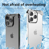 Irregular Titanium Alloy Bumper Borderless Case for iPhone