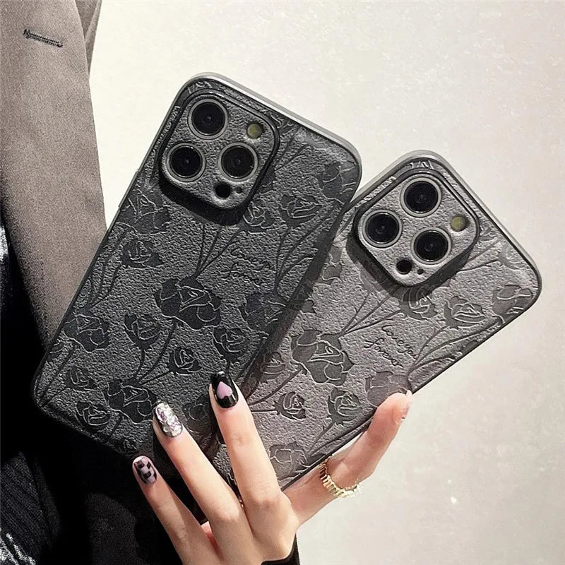 Fashion Retro Flowers Phone Case For iPhone