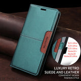 Leather Magnetic Book Wallet Case for Samsung