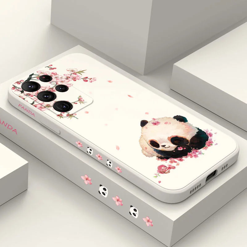 Flower Panda Phone Case For Samsung