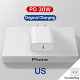 Original 30W Type C Charger With Magnetic Fast Charging Cable For iPhone