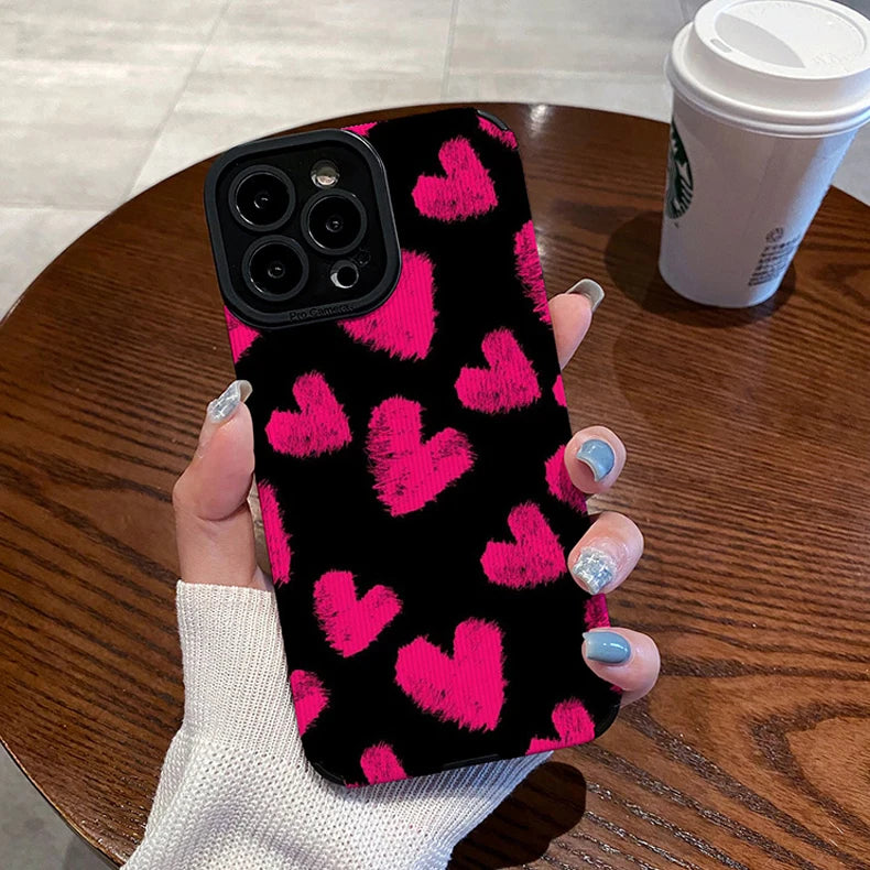 Cute Heart Phone Case For iphone