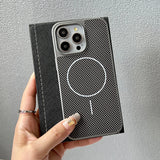 Magnetic Carbon Fiber Case For iPhone