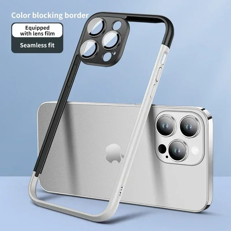 Pure Frame Glass Camera Protector Case for iPhone