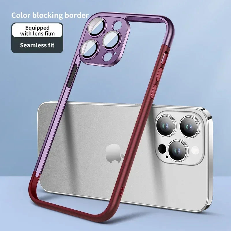 Pure Frame Glass Camera Protector Case for iPhone