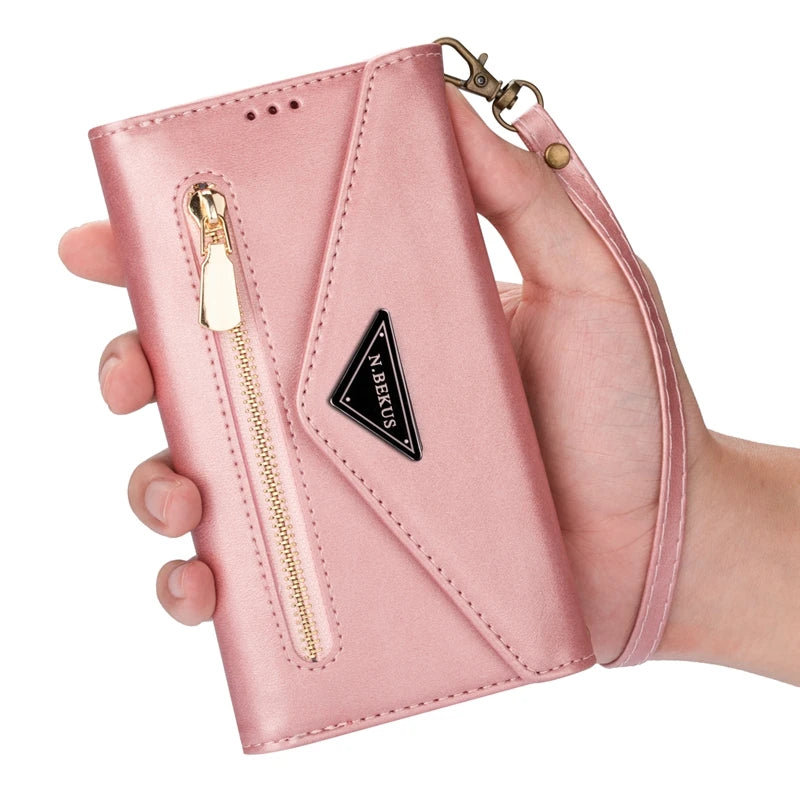 Wallet Multi Function Leather Case For iPhone